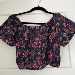 Eberjey off the shoulder crop top